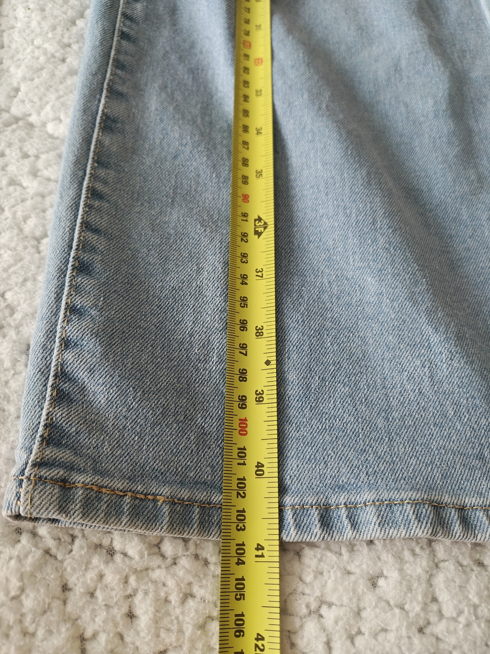 Levi's Light Blue High-Rise Wide Leg Jeans - Picture 13 of 15